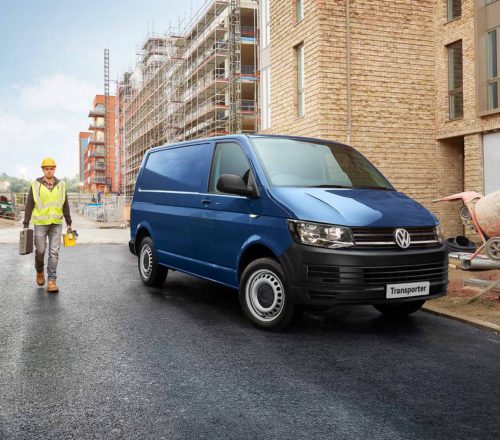 Volkswagen transporter building site